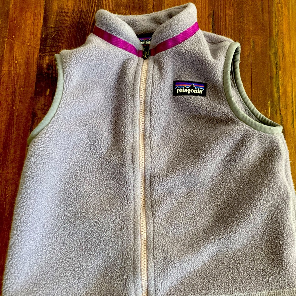 Patagonia 2T purple fleece vest